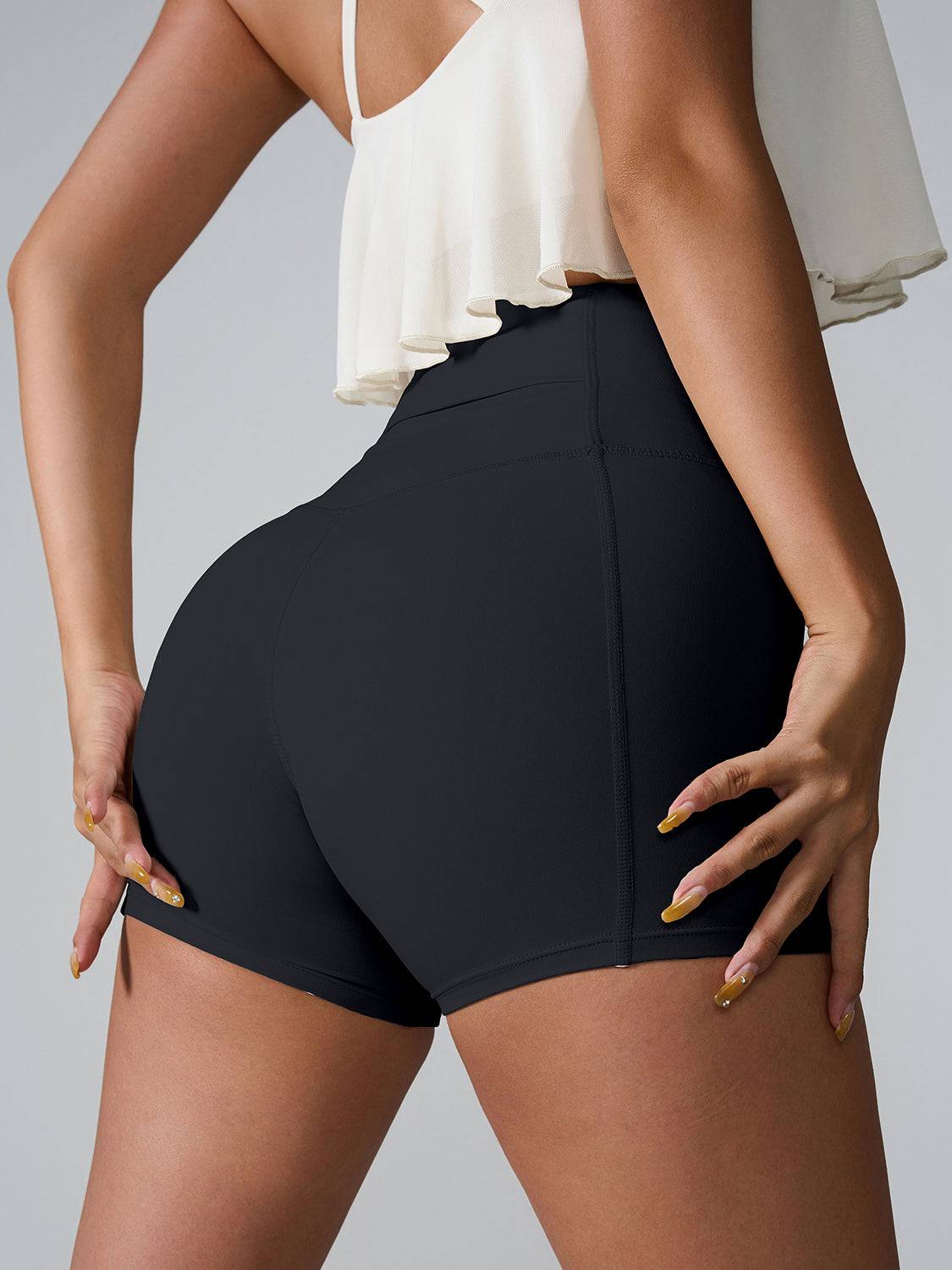 High Waist Active Shorts - Siennasass