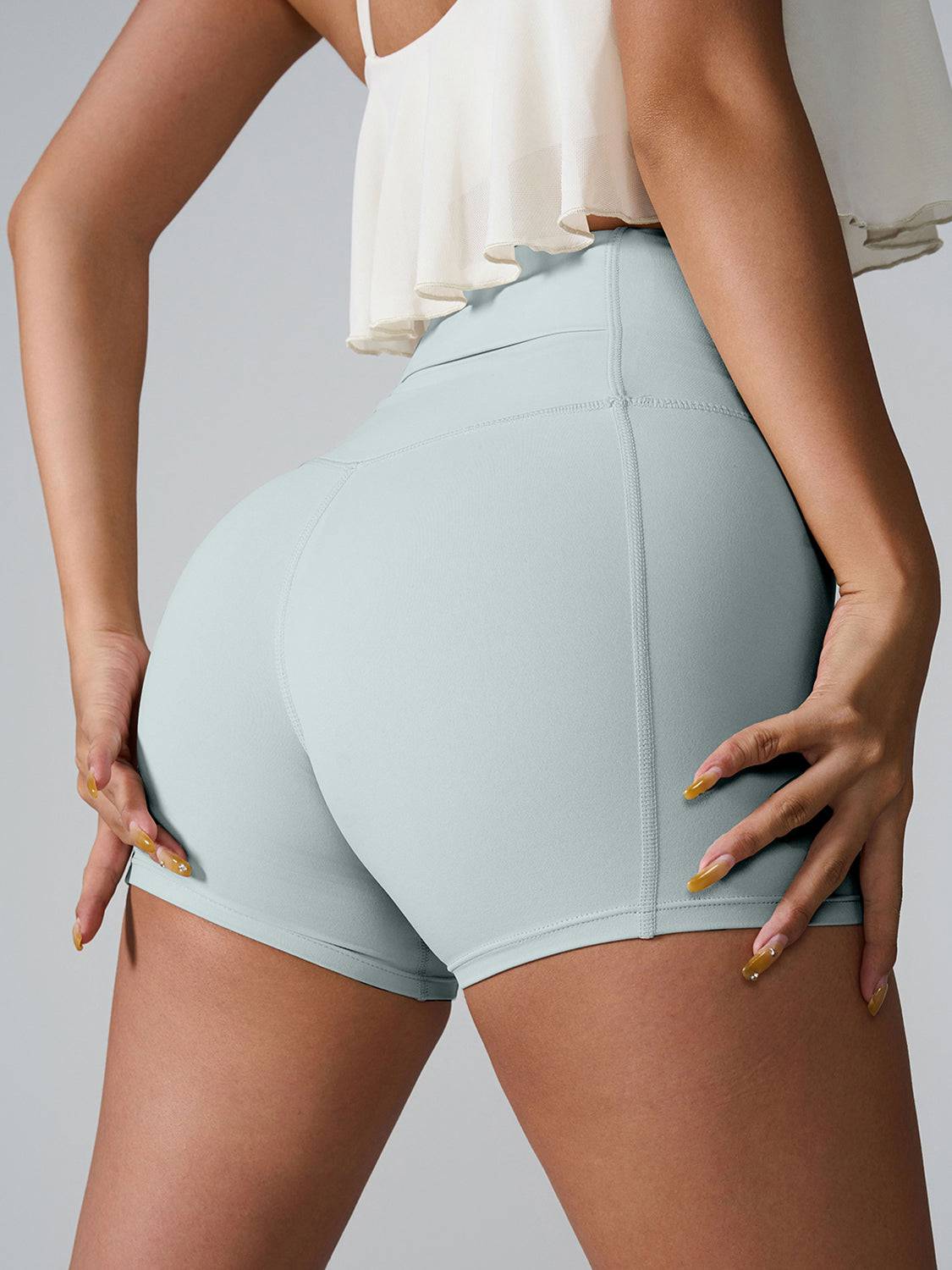 High Waist Active Shorts - Siennasass