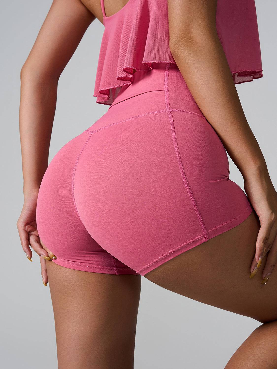 High Waist Active Shorts - Siennasass
