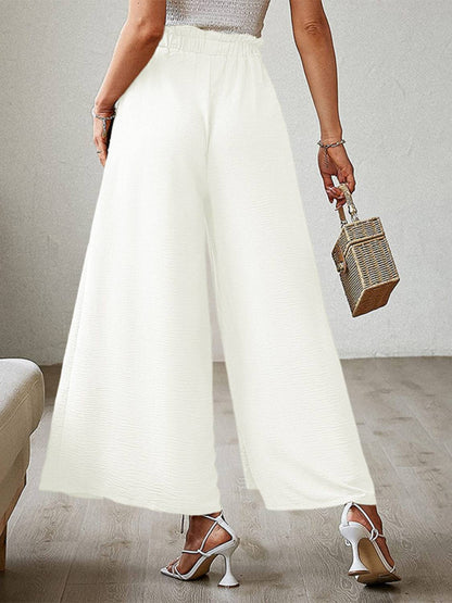 Hose mit weitem Bein und Schlitz