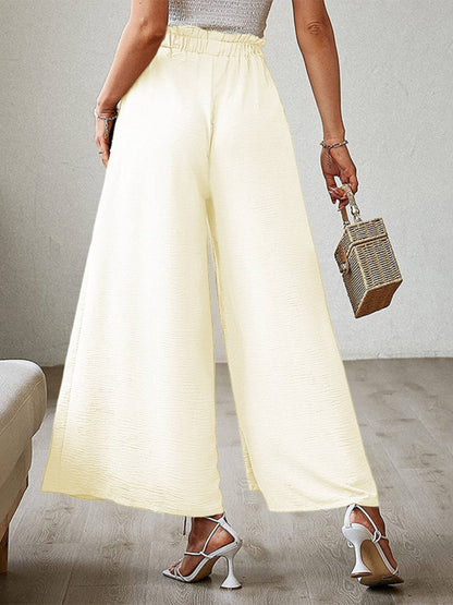 Hose mit weitem Bein und Schlitz
