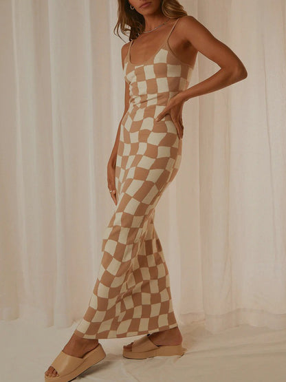 Spaghetti Strap Maxi Sweater Dress - Siennasass
