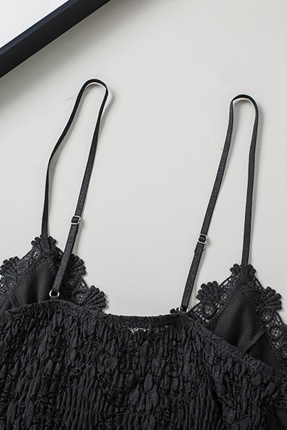 V-Neck Lace Cropped Cami - Siennasass
