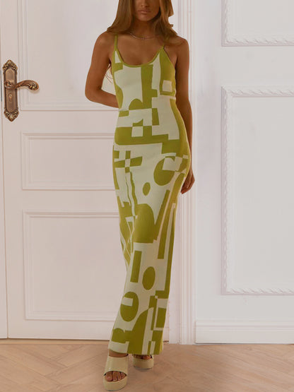 Spaghetti Strap Maxi Sweater Dress - Siennasass