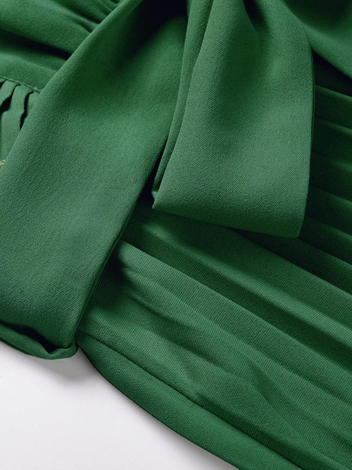 Tied Surplice Cap Sleeve Pleated Dress - Siennasass