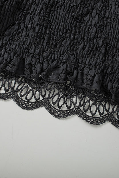 V-Neck Lace Cropped Cami - Siennasass