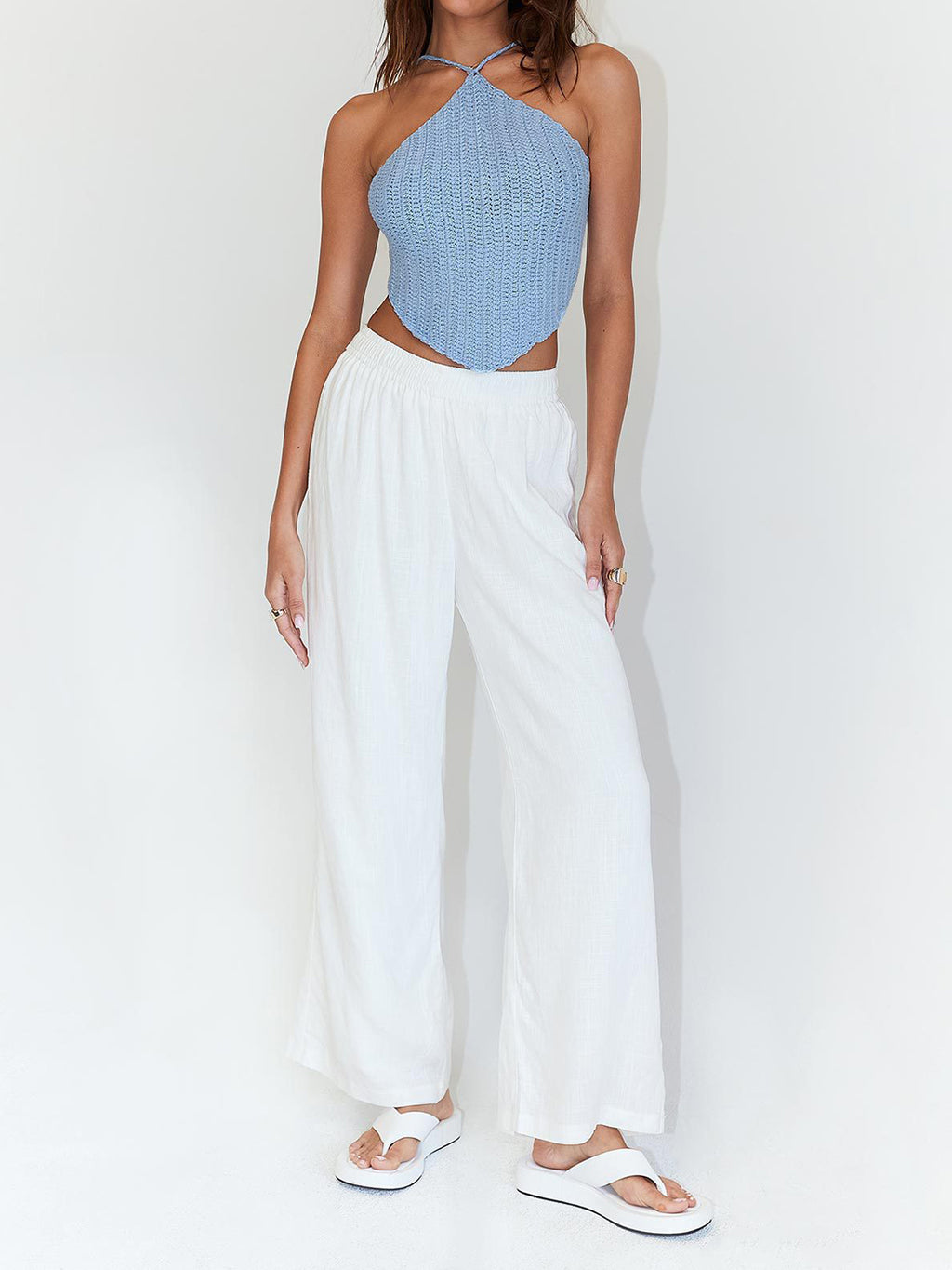Tie Back Sleeveless Tank Top - Siennasass